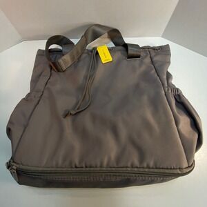 Beyond Yoga Convertible Tote Backpack Taupe Gray‎ Gym Travel Carryall Bag NEW